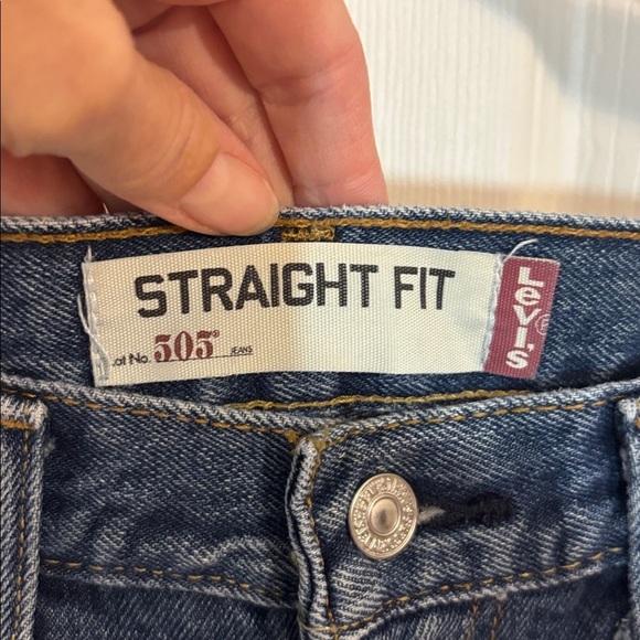 Levi’s 505 Blue Jeans, regular straight, cotton, 34 x 30 - Picture 4 of 9